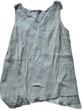 Soft Surroundings Sage Green Cotton Tank